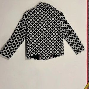 Boden Jacket - black and white size 2 US / 6 UK